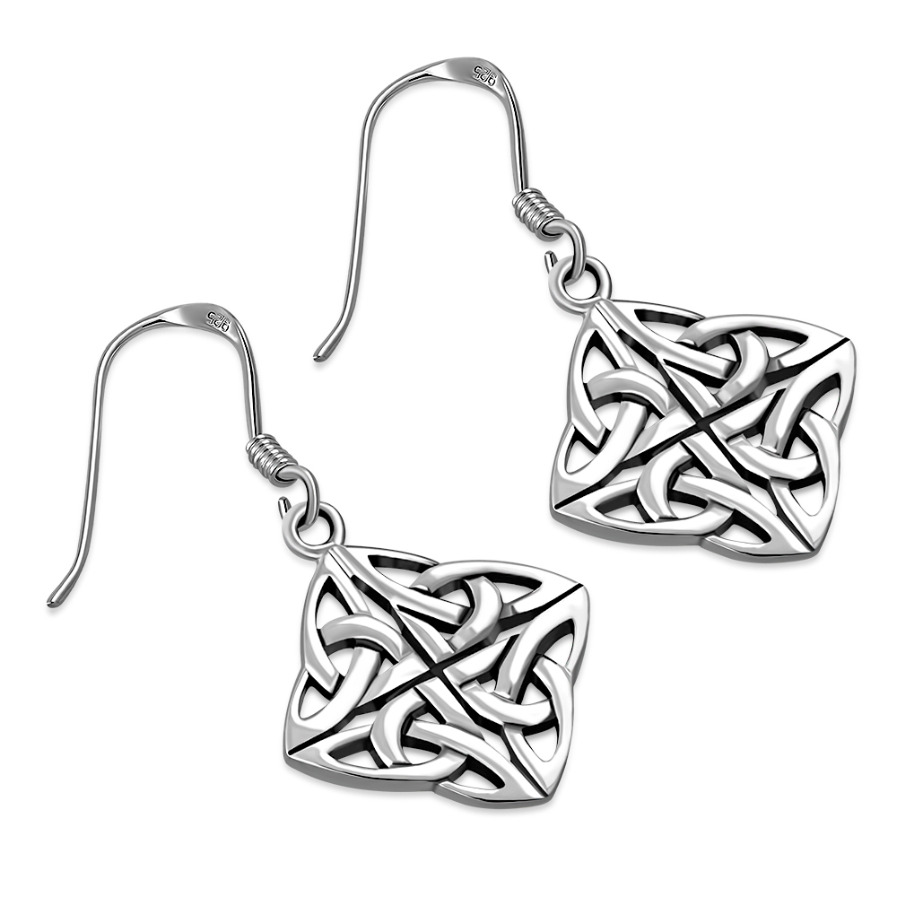 Celtic Trinity Design Silver Earrings, ep222