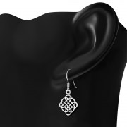 Celtic Silver Plain Earrings, ep101