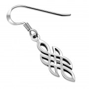 Plain Celtic Knot Silver Earrings, ep192