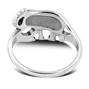 Elephant Plain Silver Ring, rp764