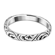 Plain Silver Designed Band Ring, rp775