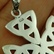 Large Celtic Trinity Silver Pendant, pn490
