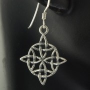 Plain Celtic Knot Earrings, 925 Sterling Silver, ep221