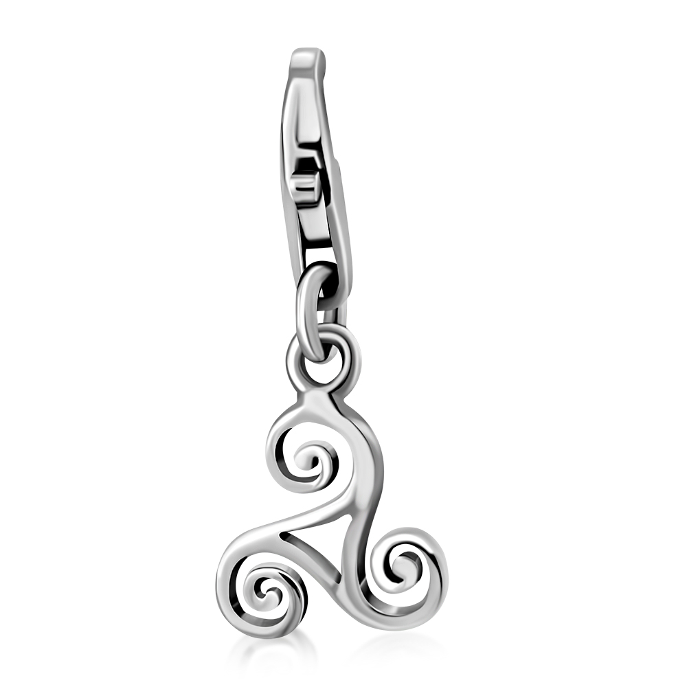 Charme Vintage Triskèle Isle Of Man En Argent Sterling 925 - 3.1 G - 1.5 Cm - Occasion