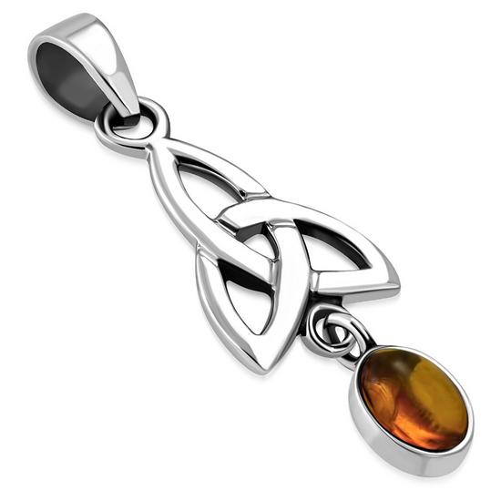 Amber Celtic Knot Pendant main image 0