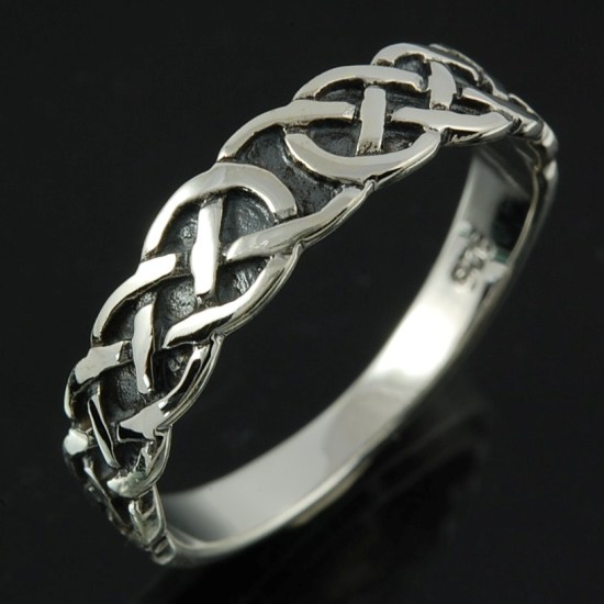 Celtic Plain Rings Plain Celtic Knot Sterling Silver Ring, rp703