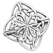  Rhombus Sterling Silver Celtic Knot Brooch - br8