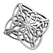  Rhombus Sterling Silver Celtic Knot Brooch - br8
