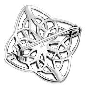  Rhombus Sterling Silver Celtic Knot Brooch - br8
