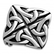 Trinity Knot Sterling Silver Brooch - br10