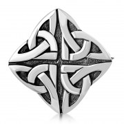 Trinity Knot Sterling Silver Brooch - br10