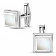 Silver Mother of Pearl Cufflinks, cf006