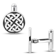 Silver Celtic Knot Cufflinks, cf16