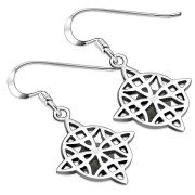 Labradorite Celtic Knot Silver Earrings - e303
