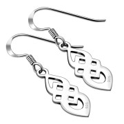 Solid Silver Celtic Knot Earrings, ep107