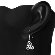 Celtic Swords Plain Silver Earrings, ep130