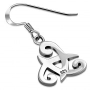 Celtic Swords Plain Silver Earrings, ep130