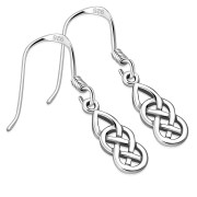 Small Celtic Knot Silver Earrings, ep145