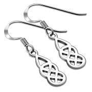 Small Celtic Knot Silver Earrings, ep145