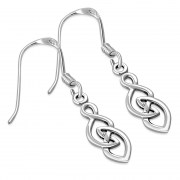 Celtic Knot Plain Silver Earrings, ep149