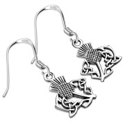 Plain Thistle Celtic Earrings, ep204