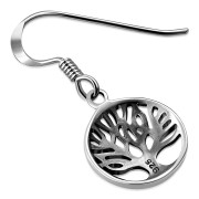 Small Tree of Life Silver Earrings, ep228
