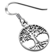 Celtic Tree of Life Silver Earrings, ep321
