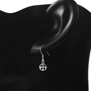 Scottish Thistle Sterling Silver Earrings - ep340