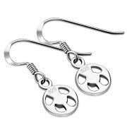 Scottish Thistle Sterling Silver Earrings - ep340