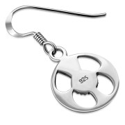 Scottish Thistle Sterling Silver Earrings - ep345