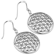 Flower of Life Silver Earrings - ep350h