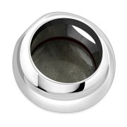 Labradorite Round Silver Pendant, p100