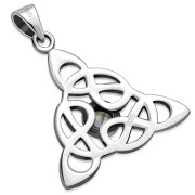 Celtic Silver Pendant set w/ Rainbow Moonstone P480RMS
