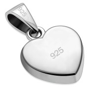 Mother of Pearl Heart Silver Pendant, p502