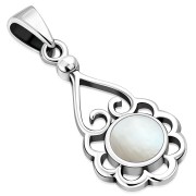 Mother of Pearl Silver Pendant, p503