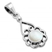 Mother of Pearl Silver Pendant, p503