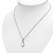 Mother of Pearl Drop Silver Pendant, p504