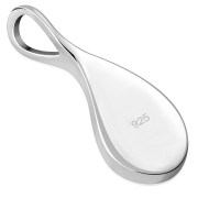 Turquoise Drop Silver Pendant, p504