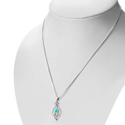 Turquoise Sterling Silver Pendant, p515