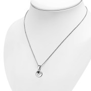 Black Onyx Round Silver Pendant, p517