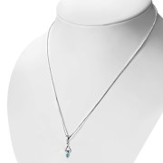 Abalone Oval Silver Pendant, p518
