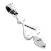 Abalone Oval Silver Pendant, p518