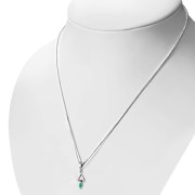 Turquoise Sterling Silver Heart Pendant, p518
