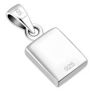 Mother of Pearl Rectangle Silver Pendant, p523
