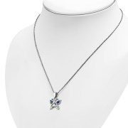Abalone Butterfly Silver Pendant, p528