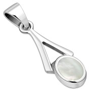 Mother of Pearl Silver Pendant, p588