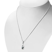 Abalone Shell Silver Pendant, p588