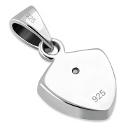 Mother of Pearl Reuleaux Triangle Silver Pendant, p604