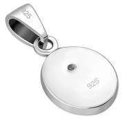 Mother of Pearl Oval Silver Pendant, p625