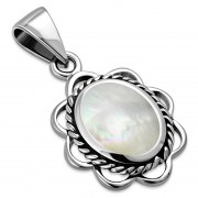 Mother of Pearl Silver Pendant, p626